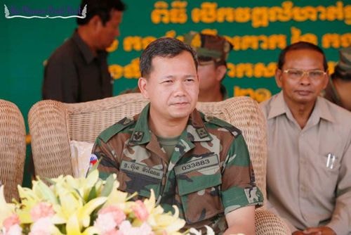 Ông Hun Manet, con trai cả của Thủ tướng Campuchia Hun Sen. Ảnh: Cambodia Daily.