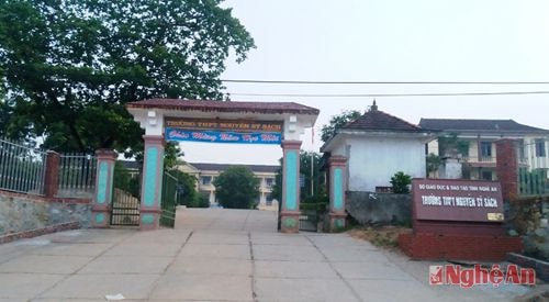 Trường THPT Nguyễn Sỹ Sách- nơi diễn ra vụ trộm 