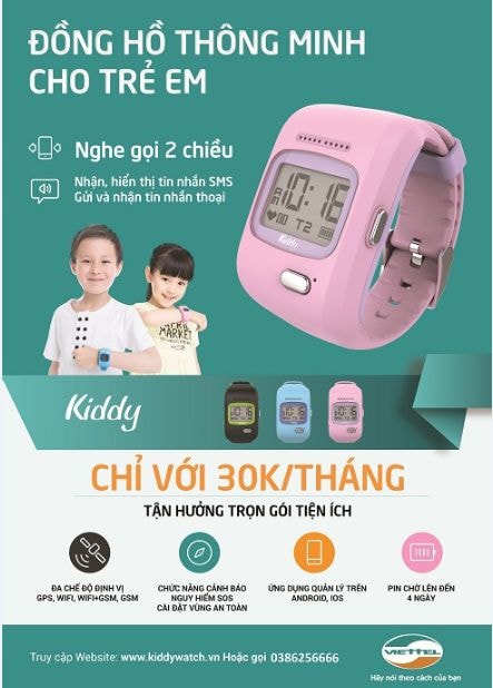 Đồng hồ thông minh Kiddy cho trẻ em