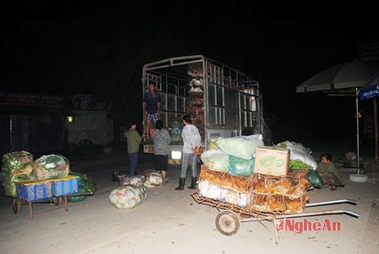 Bắt đầu từ sau nửa đêm và chợ trở nên nhộ