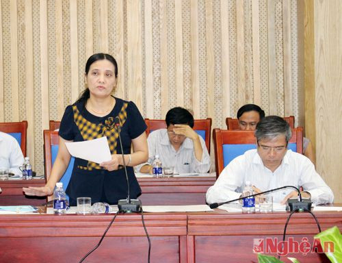 Đồng chí Cao Thị Hiền – Ủy viên Ban Thường vụ Tỉnh ủy, Giám đốc Sở Nội vụ 