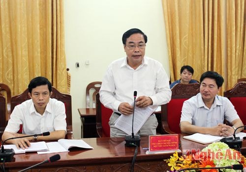 Đồng chí Vi Lưu Bình - Phó Giám đốc Sở NN&PTNT cho biết