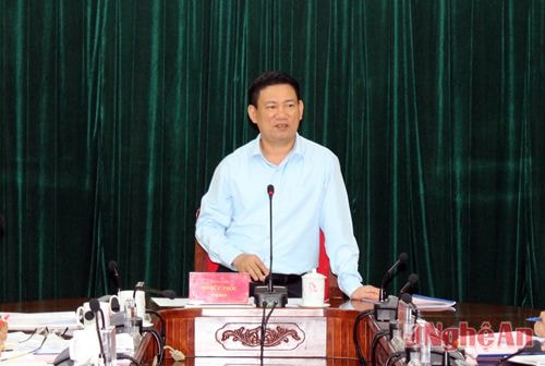 Đồng chí Hồ Đức Phớc - Bí thư Tỉnh ủy kết luận buổi làm việc, nhấn mạnh các địa phương cần xây dựng và nhân rộng các mô hình kinh tế