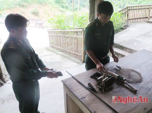 tang vật bị đồn biên phòng Tam Quang thu giữ