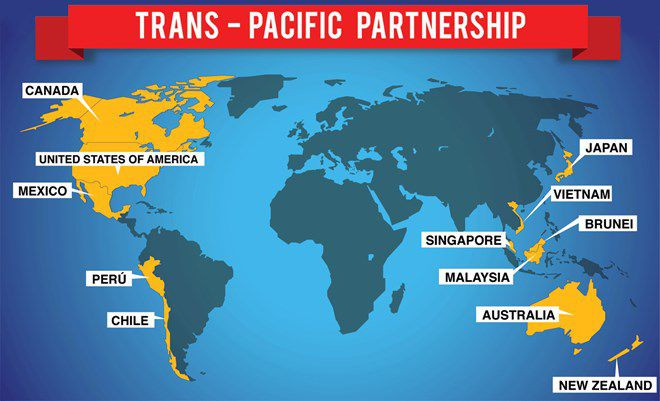Các quốc gia tham gia ký kết TPP. Ảnh: rri.co.id