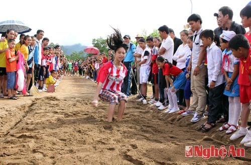 Môn điền kinh được đánh giá là một trong những thế mạnh của huyện Tương Dương.