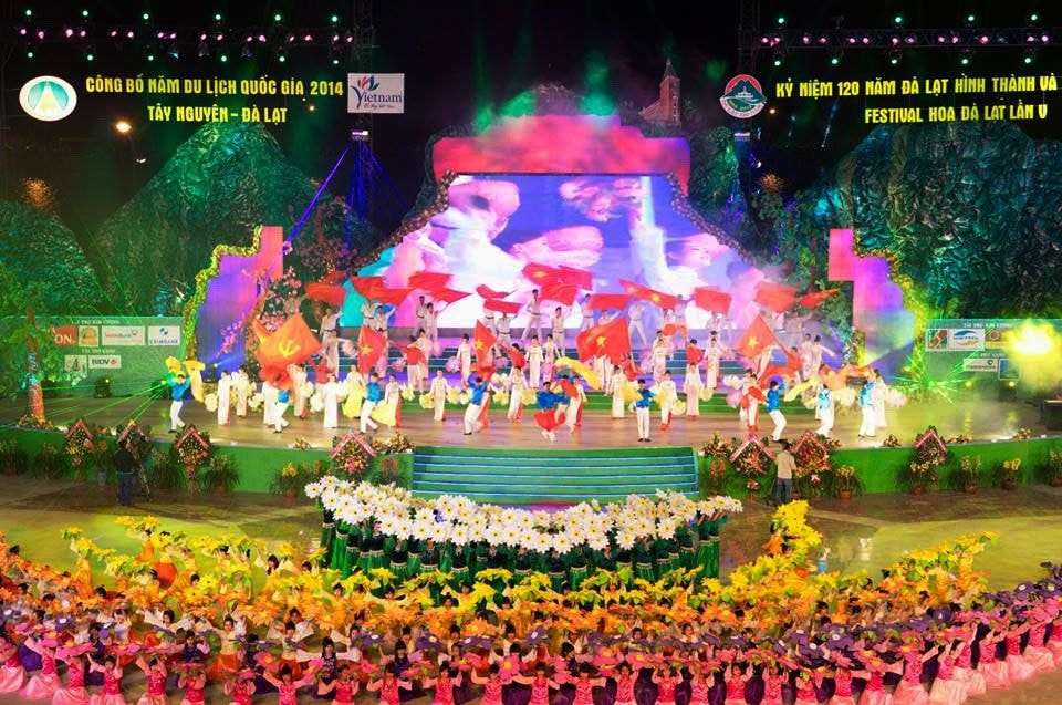 Festival Hoa Đà Lạt năm 2014. Ảnh: Báo Lâm Đồng