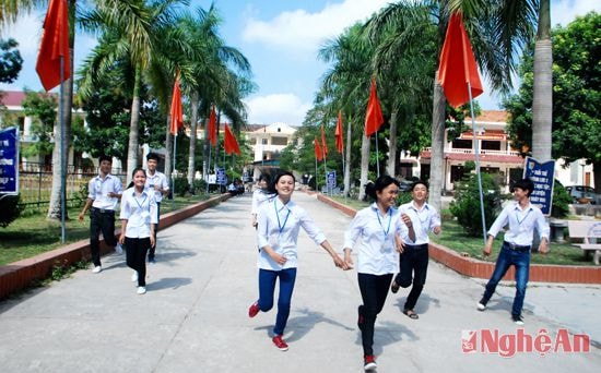 Quang cảnh Trường THPT Quỳnh Lưu II.