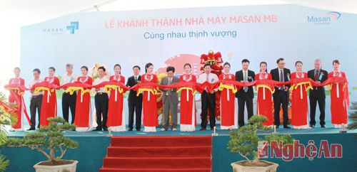 Lễ cắt bằng khánh thành nhà máy Massan MB