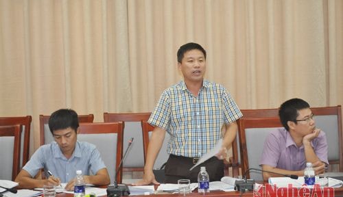 Ông Hoàng Phú Hiền, Phó Giám Đốc Sở Giao thông vận tải Nghệ An bổ sung ý kiến điều chỉnh quy hoạch Khu bến cảng Cửa Lò