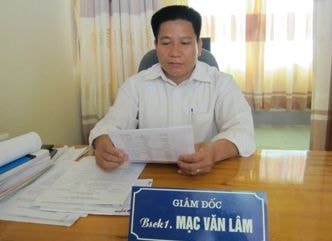 Ông Mạc Văn Lâm, Giám đốc Trung tâm y tế huyện Quế Phong.