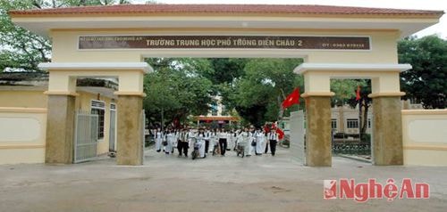 Quang cảnh trường THPT Diễn Châu 2.