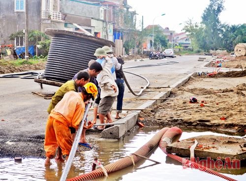 Kéo điện ngầm phục vụ dự án tái định cư Quán Bàu