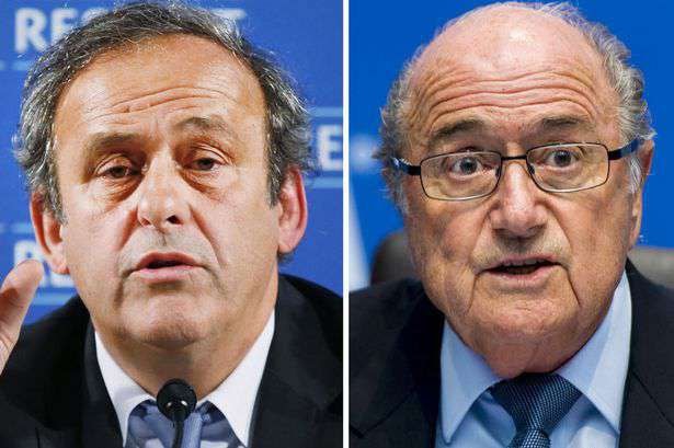 Án “khủng” chờ Blatter và Platini- hai nhân vật quyền lực của bóng đá thế giới.