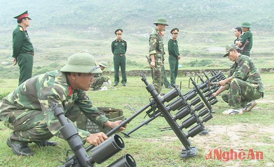 Sản phẩm súng phóng lựu được sản xuất tại Nghệ An.