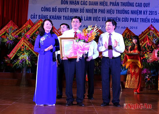 Bổ nhiệm PGS. TS Thái Văn Thành giữ chức phó hiệu trưởng Trường Đại học Vinh
