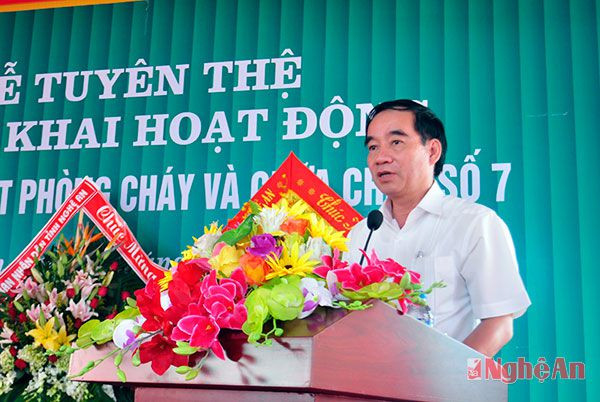 Đồng chí Hoàng Việt Đường phát biểu chỉ đạo tại buổi lễ