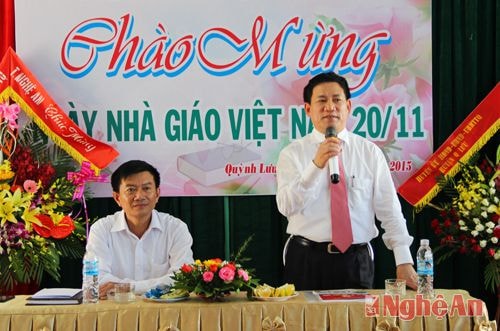 Đồng chí Hồ Đức Phớc phát biểu 