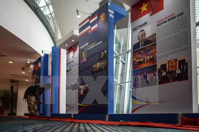 Trung tâm Hội nghị Kuala Lumpur nơi sẽ diễn ra Hội nghị ASEAN lần thứ 27. (Nguồn: AFP/TTXVN)
