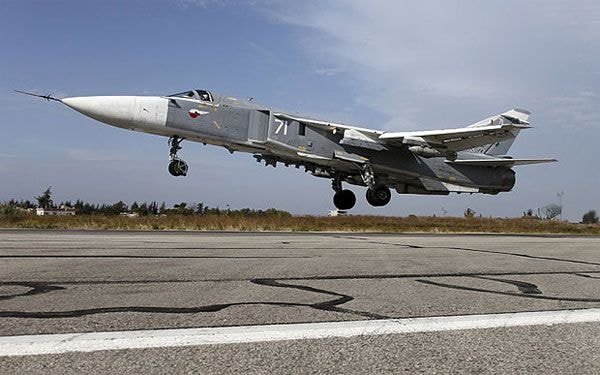 Một máy bay Su-24 của Nga. Ảnh: ​Telegraph