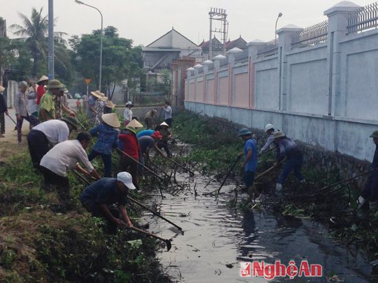 Xã Nghi Phú TP Vinh có nhiều xóm kênh mương chưa đảm bảo
