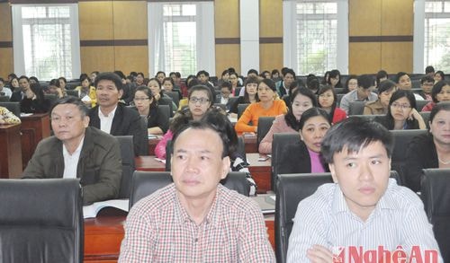 Đại diện các doanh nghiệp tham gia tập huấn. 