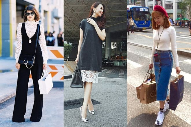 Áo cổ lọ được lăng xê bởi Chanel, Louis Vuitton, Stella McCartney... trong cả hai mùa Xuân Hè và Thu Đông năm nay. Là kiểu thời trang cơ bản, chúng không thể thiếu trong tủ đồ của Thanh Hằng, Minh Hằng cùng nhiều sao Việt khác khi chuyển mùa.