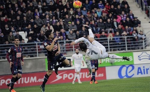 Ronaldo chơi không thật hay trận này. Ảnh: AP.