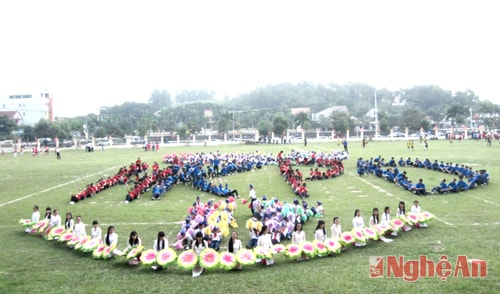 Màn đồng diễn tại Lễ khai mạc