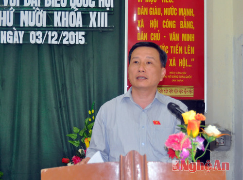 Đồng chí Lê Quang Huy giải trình một số vấn đề cử tri nêu