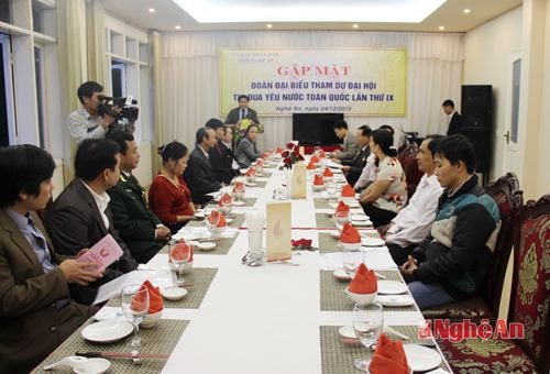 Quang cảnh buổi gặp mặt.