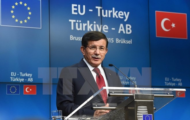 Thủ tướng Thổ Nhĩ Kỳ Ahmet Davutoglu. (Ảnh: AFP/TTXVN)