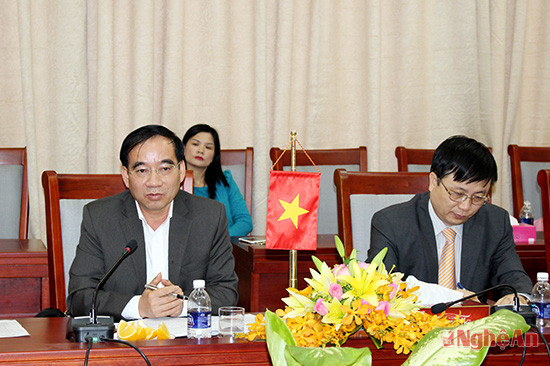 Phó chủ tịch UBND tỉnh Hoàng Viết Đường đánh giá cao hiệu quả của dự án hỗ trợ ứng dụng CNTT của tổ chức JICA  tại Nghệ An trong việc nâng cao hiệu quả khám, chữa bệnh trong thời gian qua