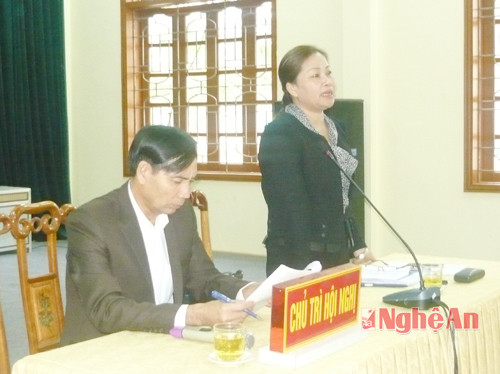 Đồng chí Nguyễn Thị Thu Hường kết luận tại buổi kiểm tra
