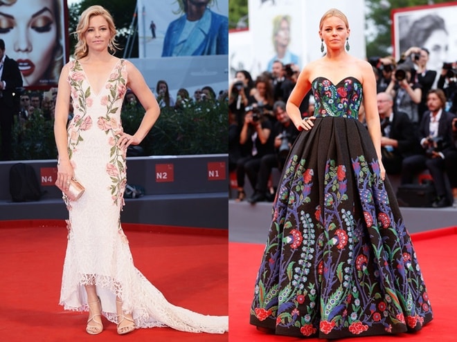 Năm qua, nữ diễn viên Elizabeth Banks thường xuyên ghi điểm bằng những mẫu đầm đuôi cá tôn dáng mảnh mai hay những bộ đầm xòe hình chuông in hoa kiểu cách. Cách phối hợp trang phục cùng phụ kiện chắc tay giúp cô có tên trong danh sách mặc đẹp của năm.