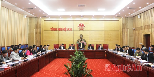 Toàn cảnh buổi làm việc