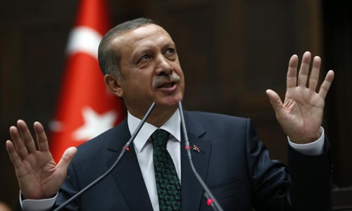 Tổng thống Thổ Nhĩ Kỳ Recep Tayyip Erdogan. Ảnh: Alsaman