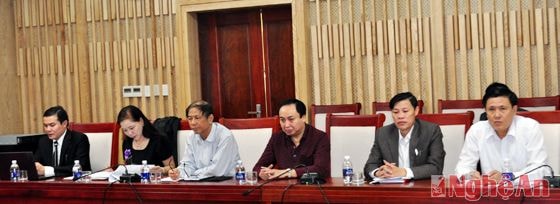 Đại diện các sở, ban, ngành tham gia hội nghị