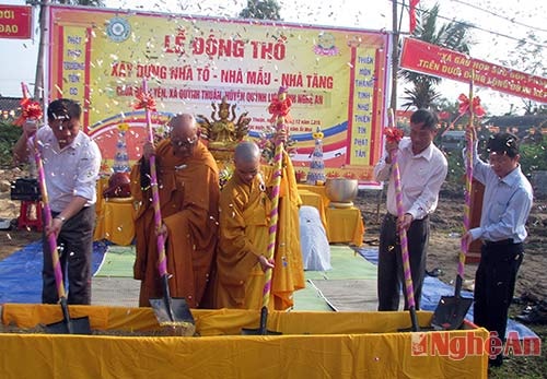 Khởi công xây dựng các hạng mục tại chùa