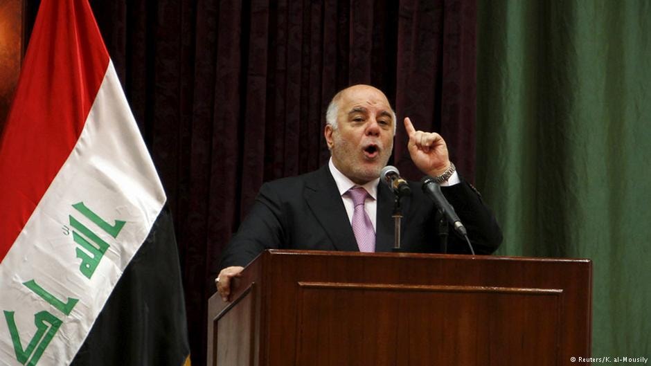 Thủ tướng Iraq Haider al-Abadi đề nghị Hội đồng Bảo an Liên hợp quốc “gánh vác trách nhiệm” và yêu cầu Thổ Nhĩ Kỳ rút quân. Ảnh: Reuters.