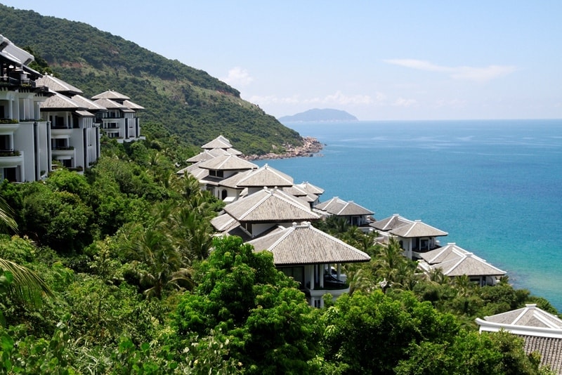 Một góc của khu nghỉ dưỡng InterContinental Danang Sun Penninsula Resort.