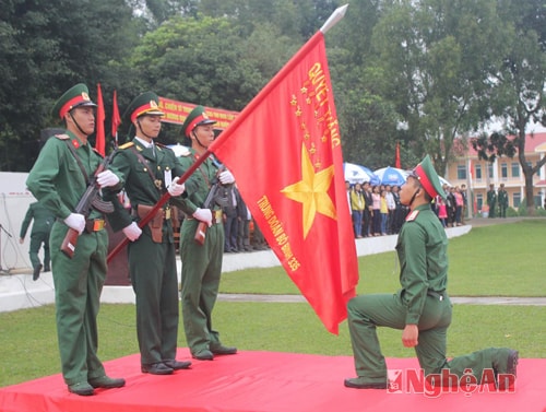 Chiến sỹ mới tuyên thệ