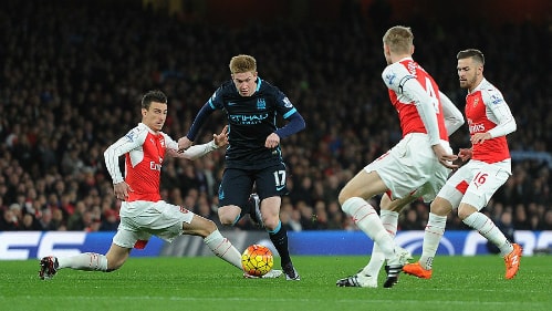 Man City tạo sức ép liên tục cuối hiệp hai nhưng không thể ghi bàn gỡ hòa. Ảnh: KQ.