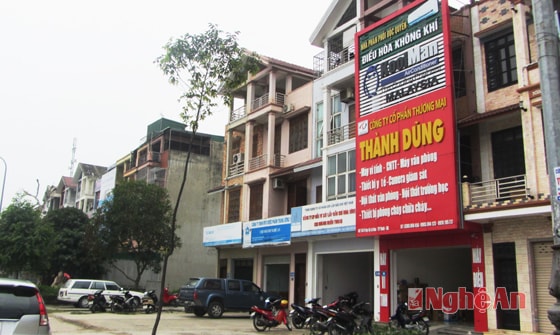 Khu nhà liền kề thuộc khu đô thị của Công ty Vinaconex9 manh biển số riêng.