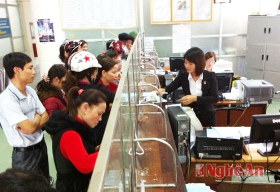 Giao dịch tại ngân hàng Agribank chi nhánh Nghệ An