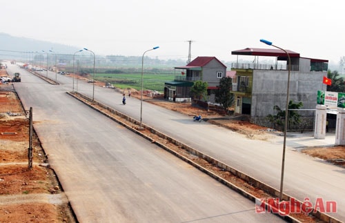 Hạ tầng đô thị Thái Hòa được đầu tư xây dựng tạo không gian đô thị và phát triển quỹ đất.