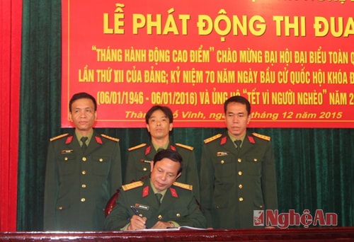 Các đơn vị ký kết thi đua