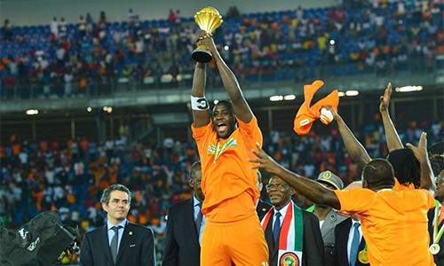 Chức vô địch CAN 2015 mà anh có đóng góp lớn là không đủ để Yaya Toure đoạt Quả bóng Vàng châu lục. Ảnh: AFP.