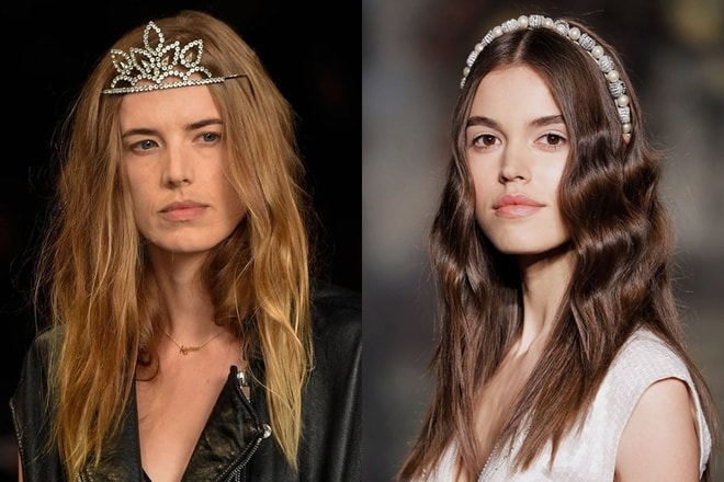 Mốt tóc dập rối mang nhiều nét phá cách được các nhà mốt Versace, Saint Laurent hay Rodarte... ưa chuộng. Năm nay, điểm nhấn nằm ở phụ kiện tóc như kẹp kim loại, vương miện nhằm giữ lại nét nữ tính cho những cô nàng nổi loạn.