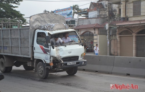 Chiếc xe tải gây tai nạn